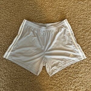 Adidas Light Gray Athletic Shorts